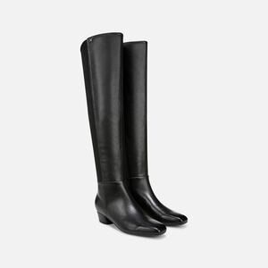 Naturalizer Womens 10M Black Leather Reese Over The Knee Boot Classy Edgy LM1-47